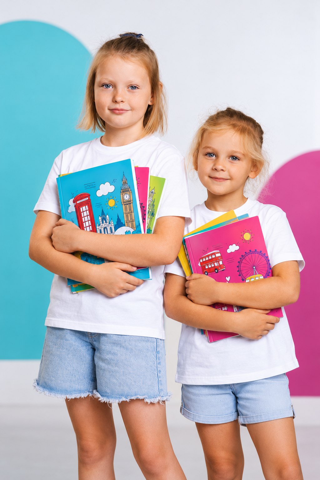 Uczennice DOT Kids z podręcznikiem